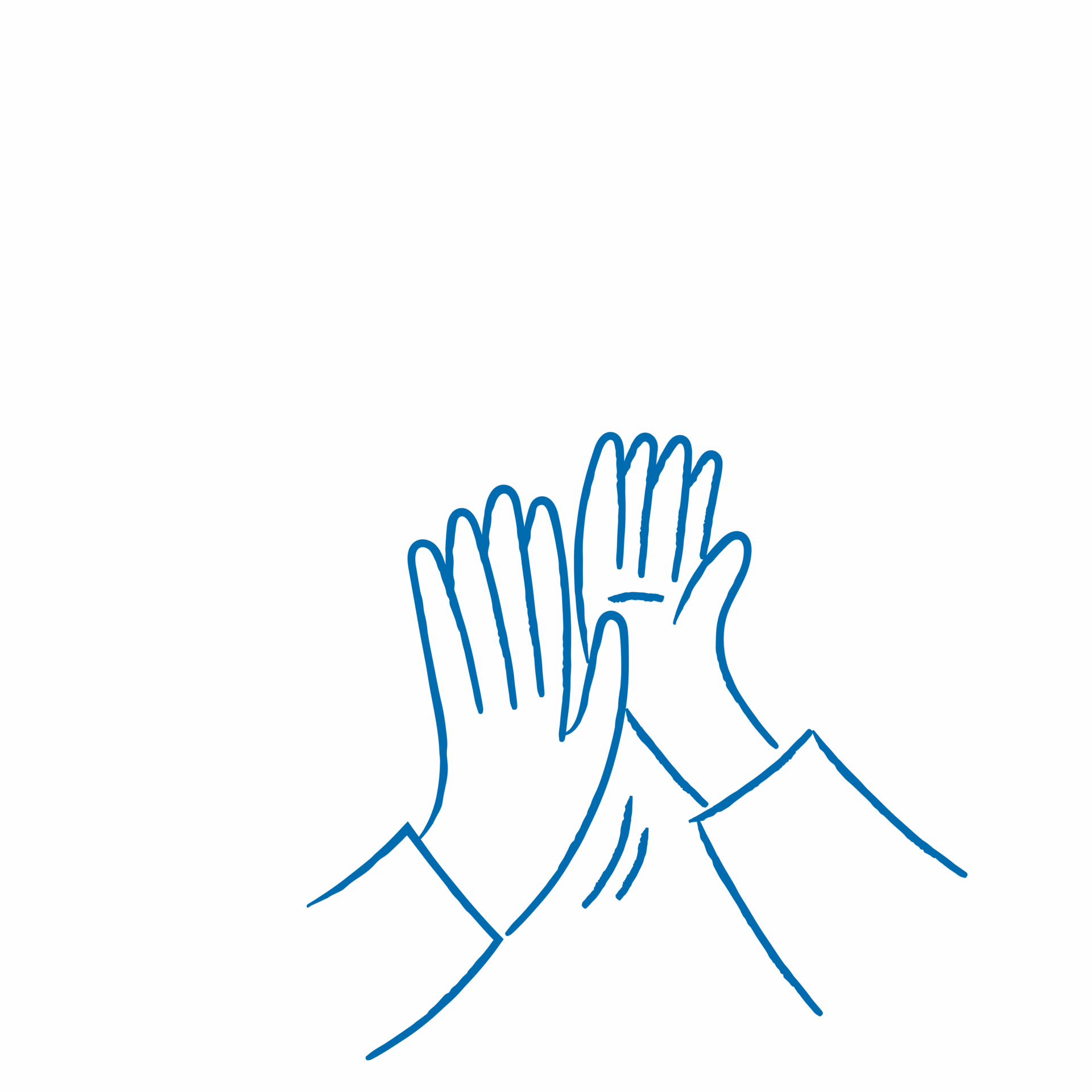 3D Äffchen Schräg von unten