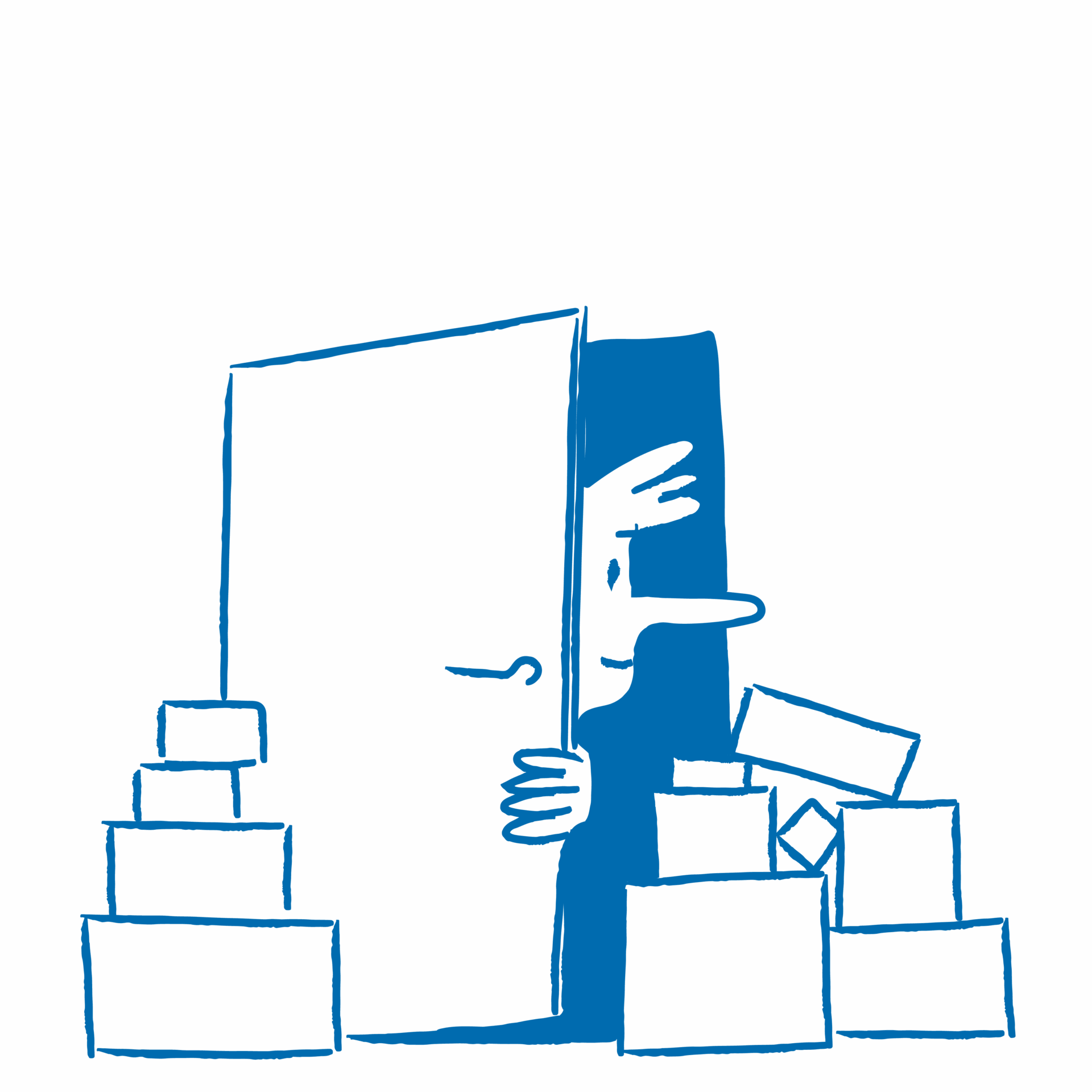 3D Äffchen Schräg von unten